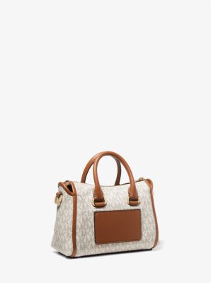 Michael Kors Carine Extra Small Logo Satchel Crossbody - Brown - Michael  Kors bag 