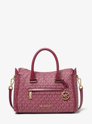 Carine Medium Logo Satchel Michael Kors