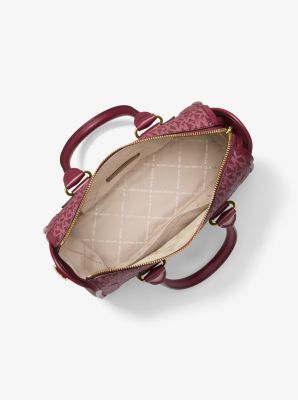 Carine Medium Logo Satchel in MORA MULTICOLOR | Michael Kors