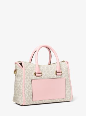 Carine Medium Pebbled Leather Satchel