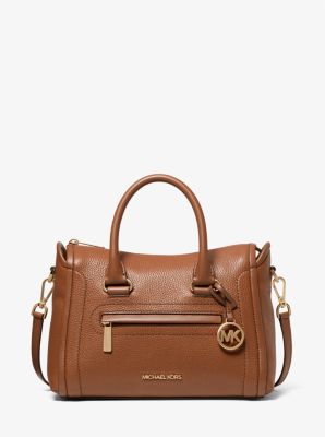 Carine Medium Pebbled Leather Satchel Michael Kors Canada