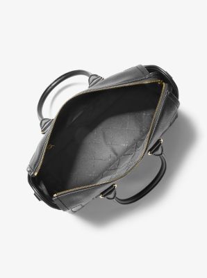 Carine Large Pebbled Leather Satchel image number 1