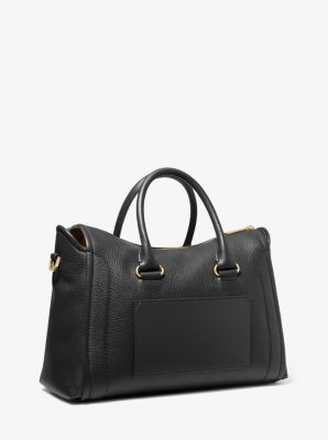 Michael kors sierra large pebbled sales leather satchel