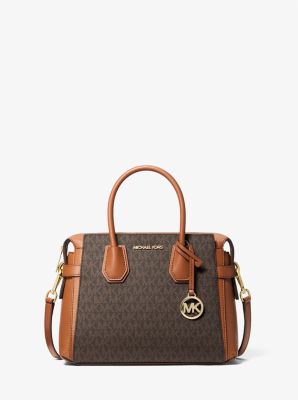 Henkeltasche Mercer Small mit Signature-Logomuster in BRAUN | Michael Kors
