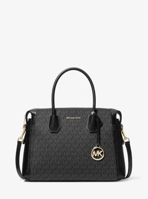 Mercer Medium Signature Logo and Leather Belted Satchel image number 0