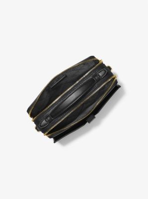 Jet Set Medium Saffiano Leather Smartphone Double-Zip Crossbody Bag