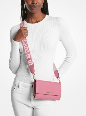 Grand sac &agrave; bandouli&egrave;re Jet Set en cuir in &OElig;ILLET | Michael Kors