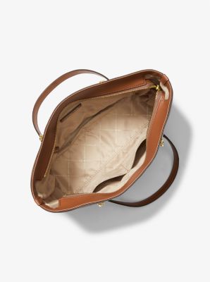 Michael Kors Jet Set Medium Saffiano Leather Pocket Tote Bag