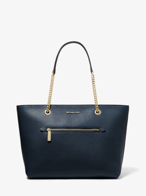 Jet Set Large Pebbled Leather Tote Bag Michael Kors