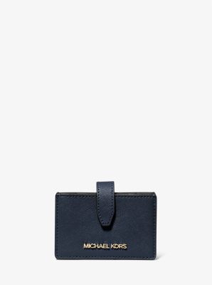 Shop Michael Kors Saffiano Folding Wallet Small Wallet Logo Folding Wallets  (35S2GNMF6V) by Ocealani