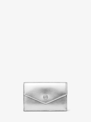 MICHAEL Michael Kors Manhattan Small Leather Wallet in Black