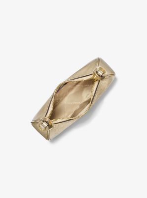 Michael Kors Cora Mini Zip Pouchette In Pale Gold (Pre-Order