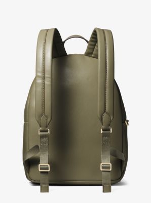 Maisie Medium Pebbled Leather 2-in-1 Backpack - Olive – leskinc