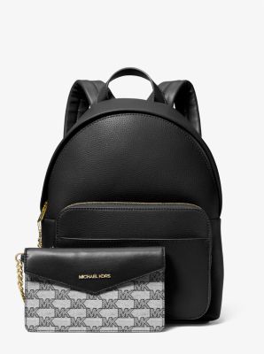 Maisie Medium Pebbled Leather 2-in-1 Backpack - Olive – leskinc