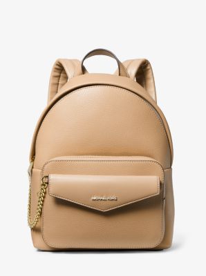 Leather backpack shop purse michael kors