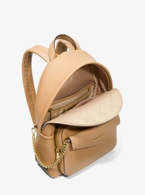 Michael Kors Jet Set Medium Saffiano Leather 2-in-1 Convertible Crossbody  Bag (Camel): Handbags