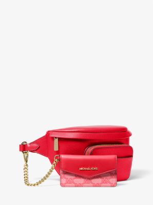 Michael Kors Maisie Medium Leather 2-in-1 Backpack (Dk Sangria)