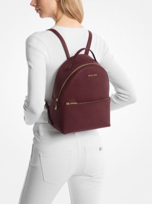 Sheila Medium Faux Saffiano Leather Backpack image number 3
