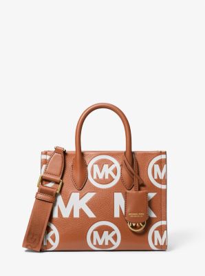 Mercer Small Logo Embossed Leather Bucket Bag