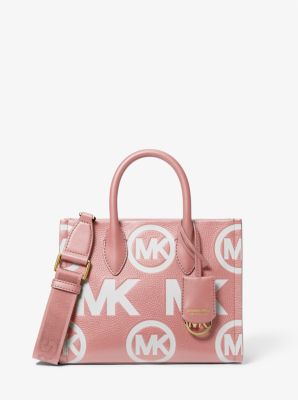 Michael Kors Mirella Small Womens Crossbody Satchel Handbag Shoulder Tote Pink