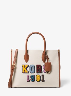 Mirella Medium Embellished Pebbled Leather Bag | Michael Kors