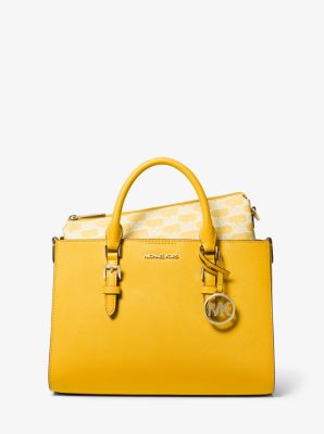 Sac fourre tout 2 en 1 Charlotte de taille moyenne en cuir