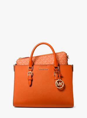 MICHAEL KORS Charlotte Large Saffiano Style Top-Zip Tote Bag - clothing &  accessories - by owner - apparel sale 