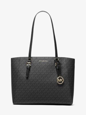 Michael Kors Charlotte Large 3-in-1 Signature Logo Tote Bag In Black
