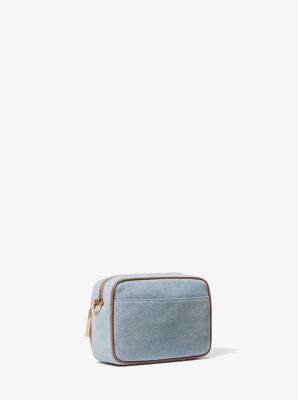 Jet Set Medium Embellished Denim Crossbody Bag with Pouches