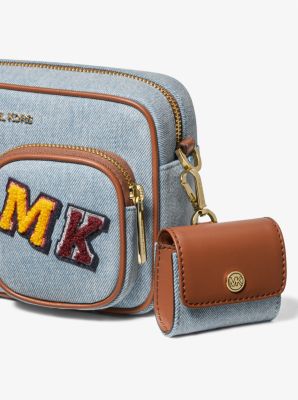 Michael Kors Jet Set Large Wallet Crossbody Denim 