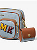 Jet Set Medium Embellished Denim Crossbody Bag with Pouches image number 4