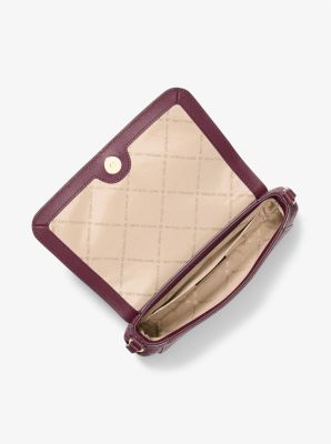Medium Logo Convertible Crossbody Bag in OXBLOOD | Michael Kors