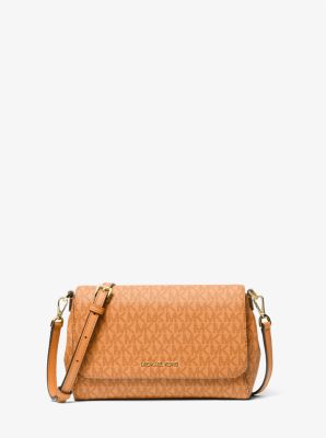 Michael Kors Cheap Bags Hamilton Checkerboard Large Orange Totes