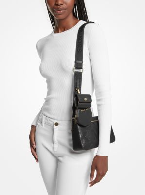 Michael Kors, Bags, Michael Korsjet Set Saffiano Leather Crossbody Bag  With Case Apple Airpods Pro