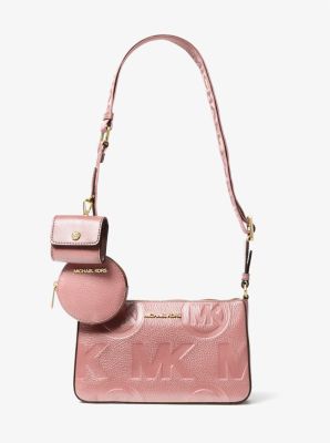Buy Michael Kors Quilted Leather Apple AirPods Crossbody Bag, Pink Color  Tech