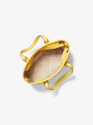 Tr&egrave;s petit sac fourre-tout Jet Set Travel &agrave; fermeture &eacute;clair sur le dessus et &agrave; logo in JAUNE DOR&Eacute; | Michael Kors