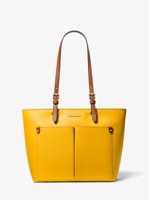 Jet Set Medium Pebbled Leather Pocket Tote Bag | Michael Kors