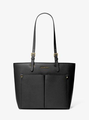 Michael Kors Jet Set Medium Pocket Tote Bag In Black