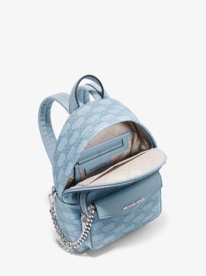 Light blue michael hot sale kors backpack