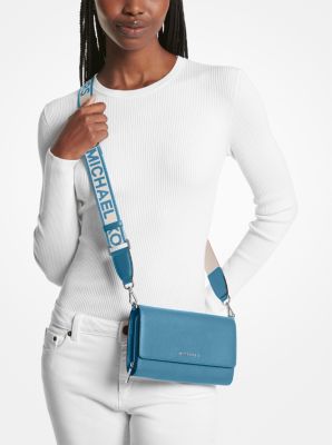 Michael kors large leather crossbody sale