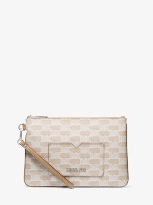 Jet Set Medium Saffiano Leather Crossover Wristlet