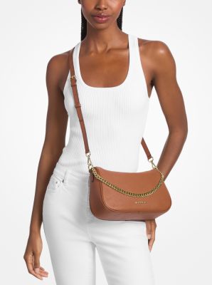 Carmela Medium Pebbled Leather Convertible Crossbody Bag