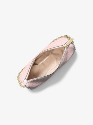 Carmela Medium Signature Logo Convertible Crossbody Bag in POWDER BLUSH | Michael Kors
