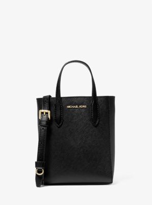 Vincent Extra-Small Saffiano Leather Crossbody Bag With Logo Card Case