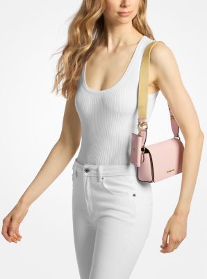 Vincent Small Saffiano Leather Crossbody Bag with Signature Logo Card Case image number 2