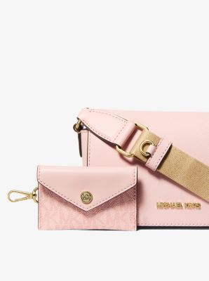 Vincent Small Saffiano Leather Crossbody Bag with Signature Logo Card Case image number 3