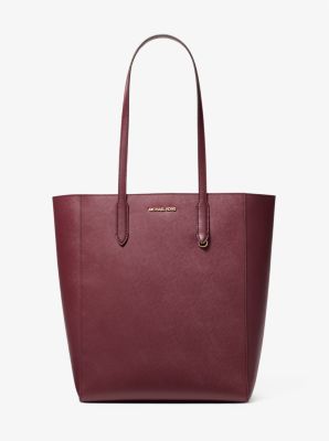 Grand sac fourre-tout Vincent en cuir Saffiano avec étui pour cartes