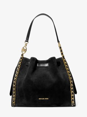 Mina Large Suede Chain Shoulder Bag image number 0