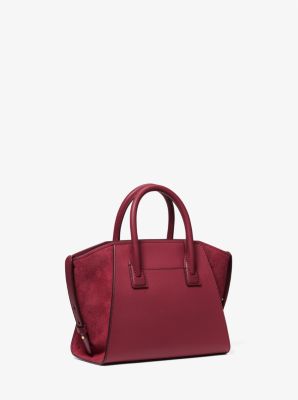 Avril Small Pebbled Leather Satchel