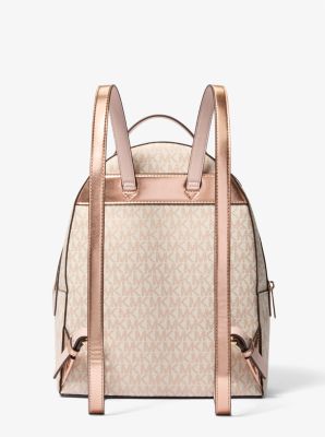 Sheila Medium Two Tone Signature Logo Backpack Michael Kors